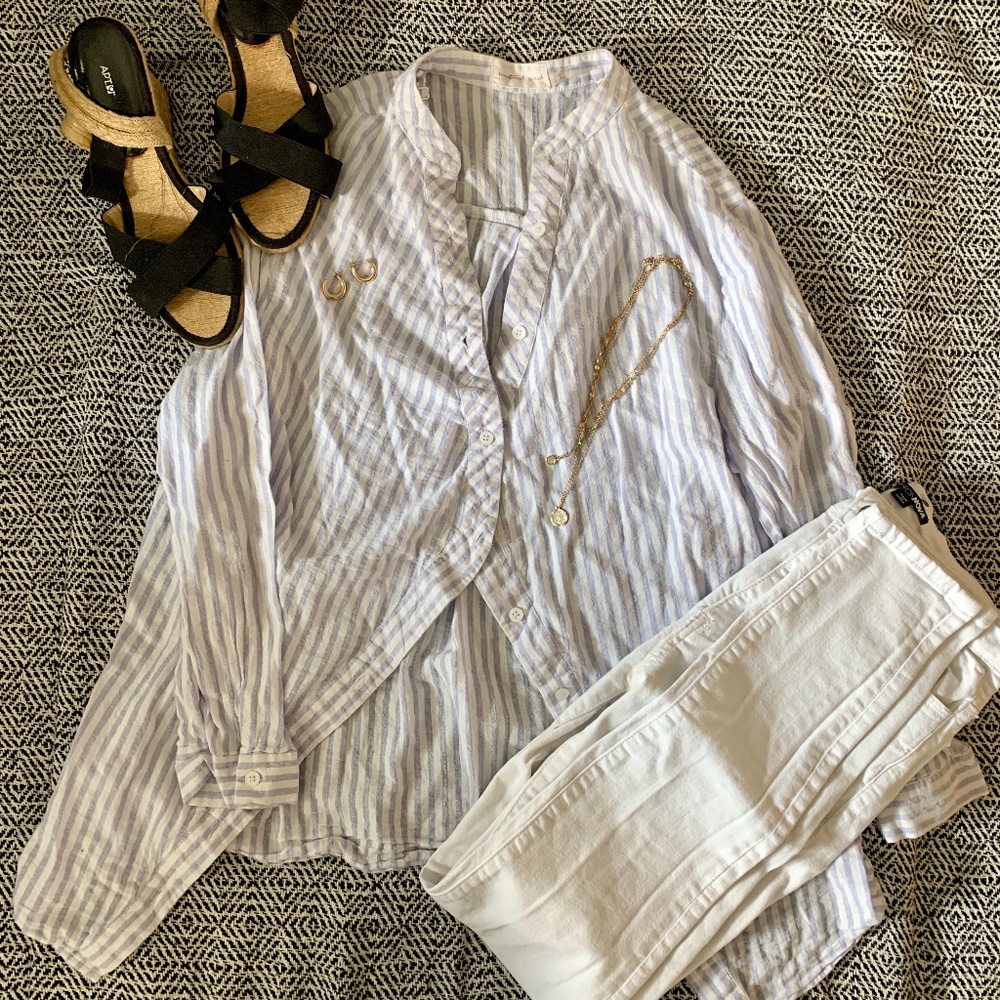 Cotton chic button down